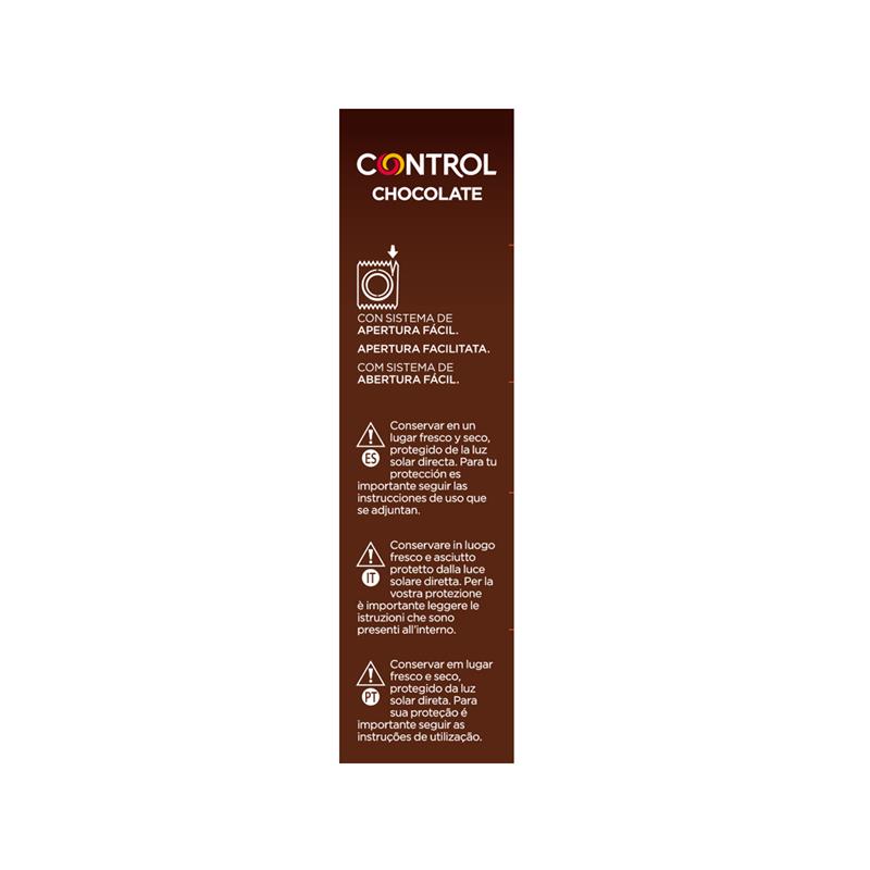 CONTROL პრეზერვატივი, შოკოლადის გემოთი, 12 ცალი