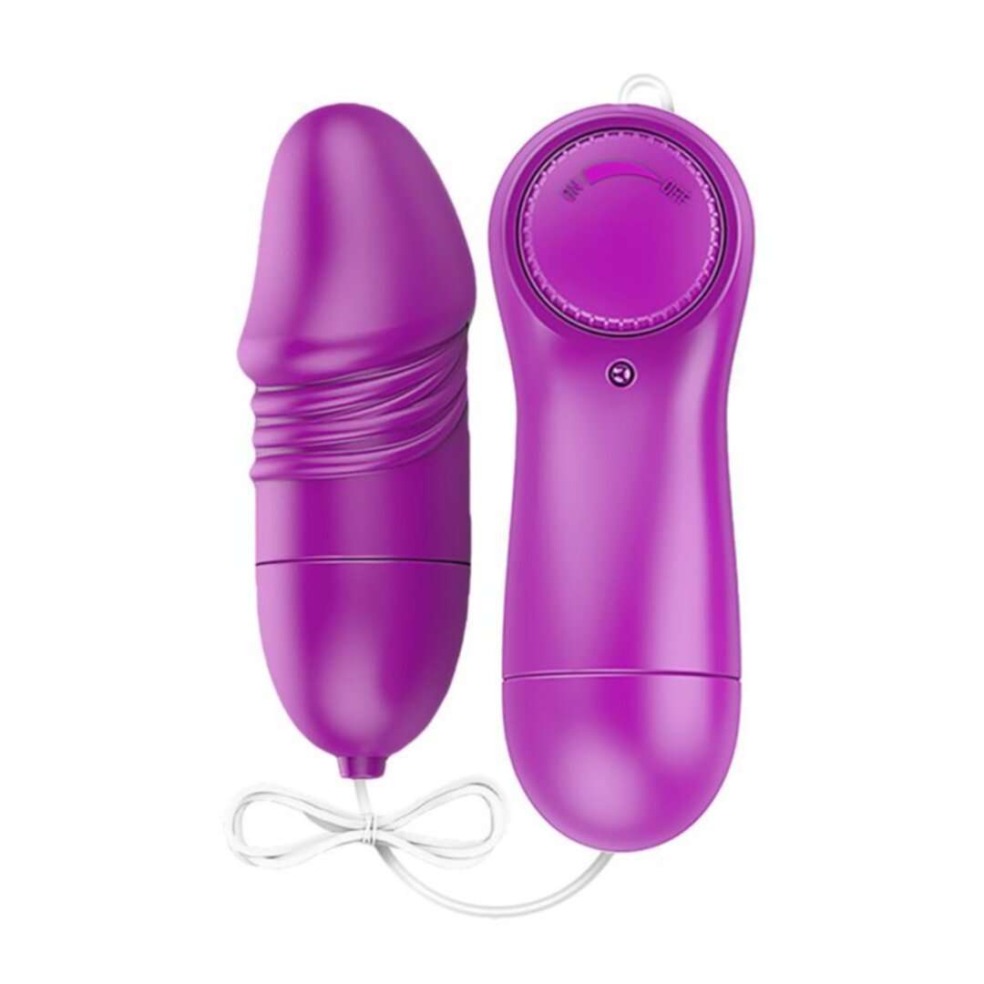 FLUÏD LAARY MULTI-SPEED VIBRATING EGG WITH REMOTE CONTROL, PURPLE