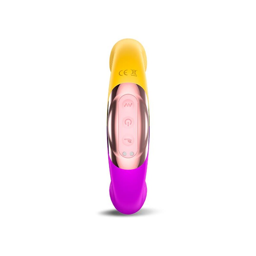 ACTION TWO LOVERS COUPLES VIBE 3 IN 1 WITH FINGER AND SUCTION TONGUE USB
