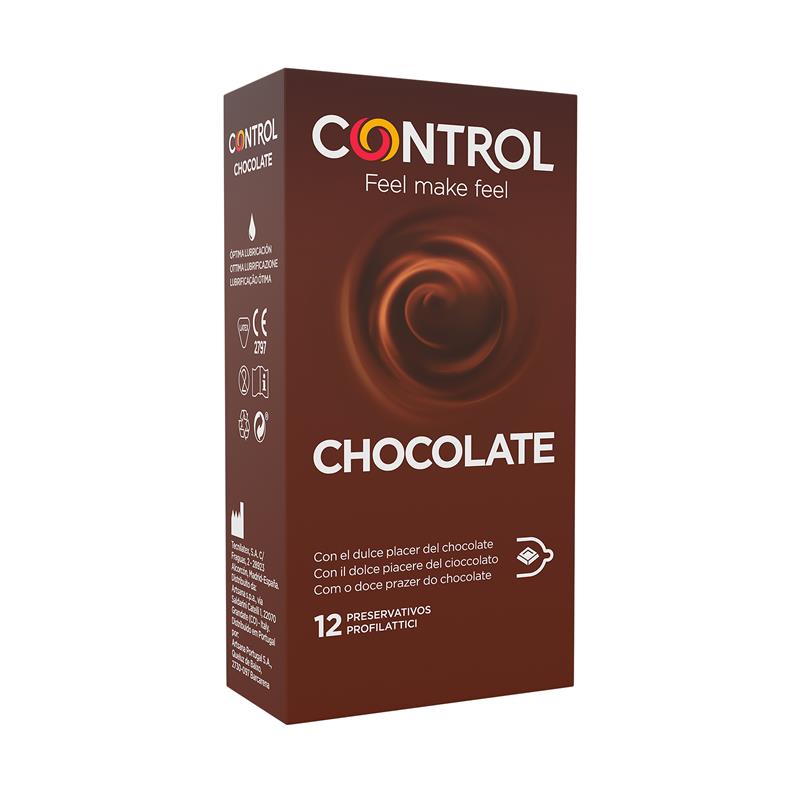 CONTROL პრეზერვატივი, შოკოლადის გემოთი, 12 ცალი