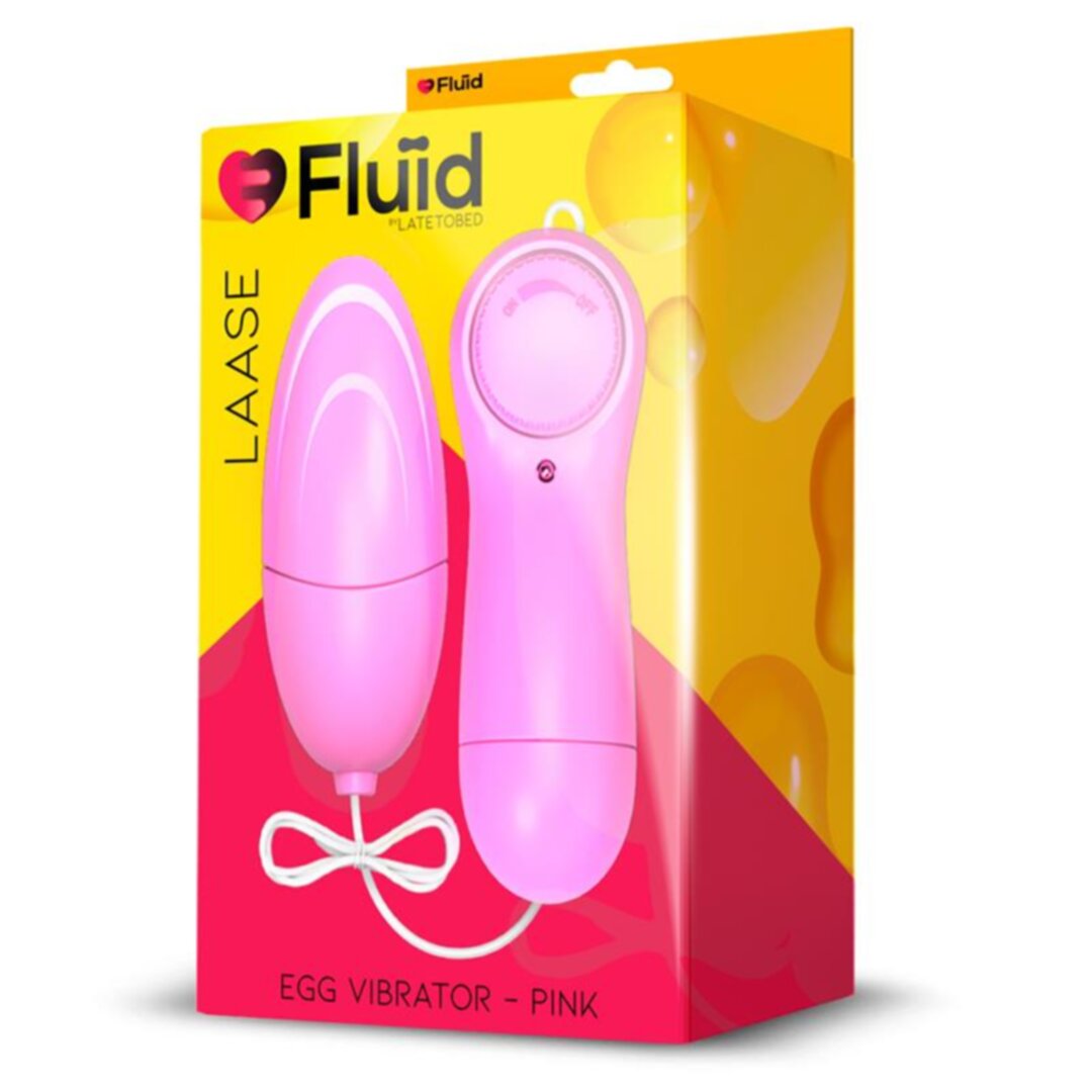 FLUÏD LAASE MULTI-SPEED VIBRATING EGG WITH REMOTE CONTROL, PINK
