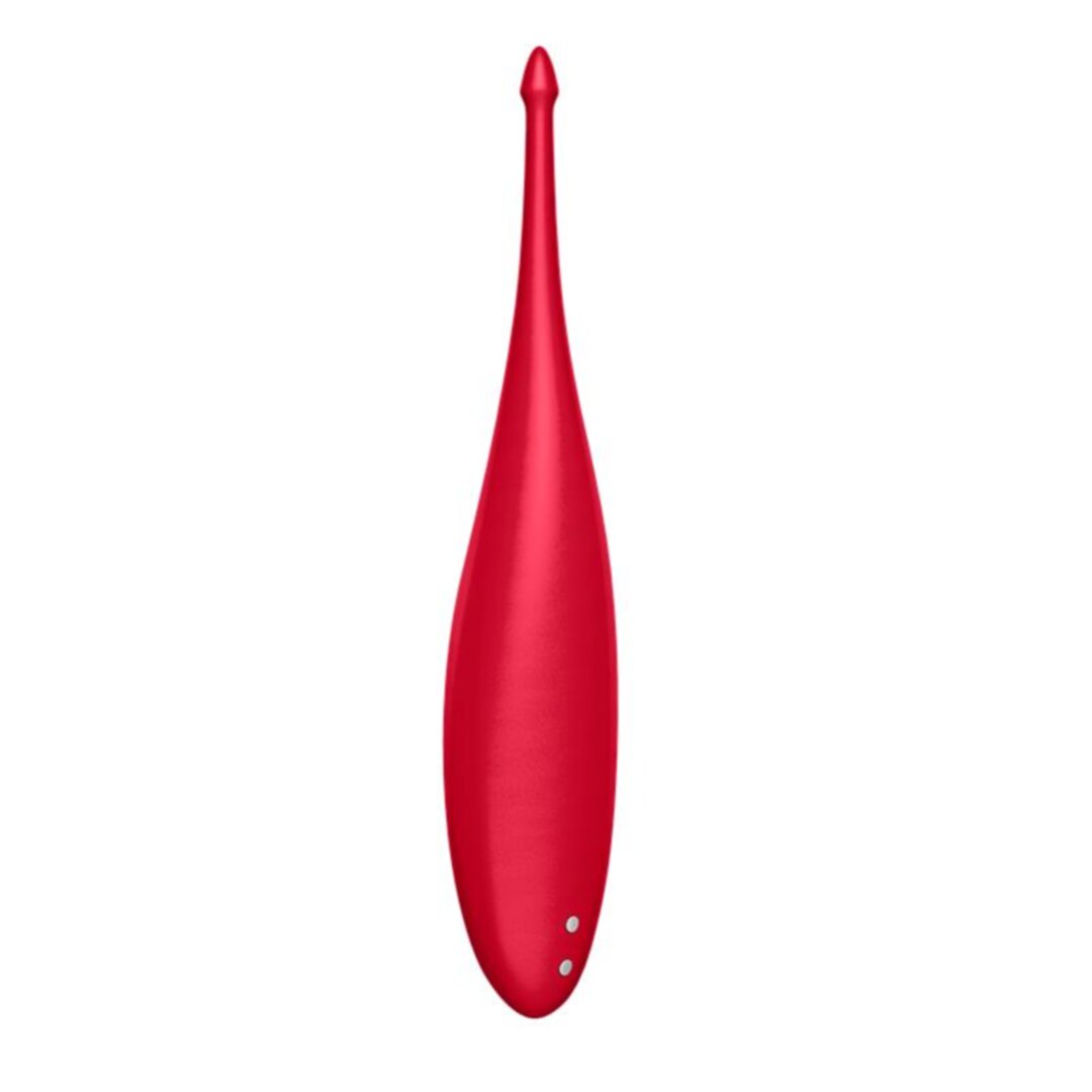 SATISFYER TWIRLING FUN TIP VIBRATOR SILICONE, RED