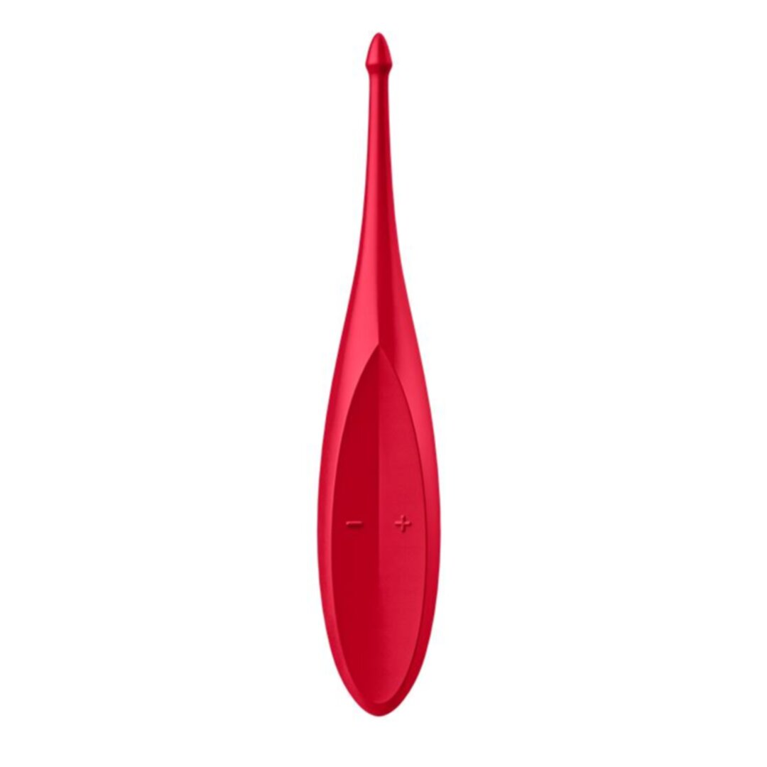 SATISFYER TWIRLING FUN TIP VIBRATOR SILICONE, RED